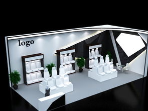 汽車用品幾何設計展會 3D效果圖下載與數(shù)字創(chuàng)意展示服務